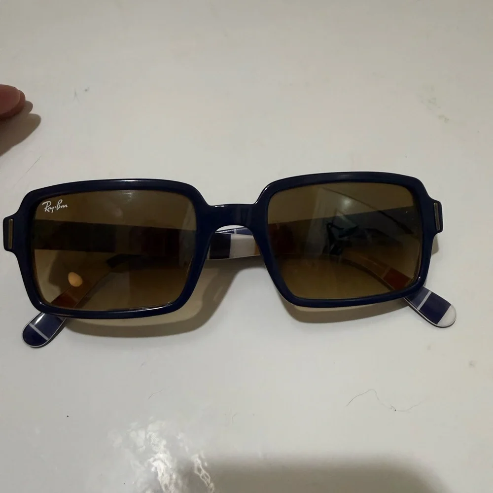 Ray-Ban Navy Rectangular Women's Sunglasses